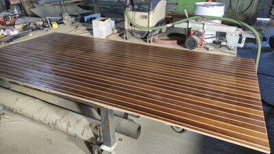 Палуба надстройки тик, тиковая палуба, палуба из тика